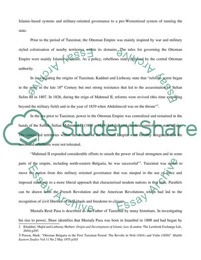 Tanzimat and the nineteenth-century reforms were a tragedy