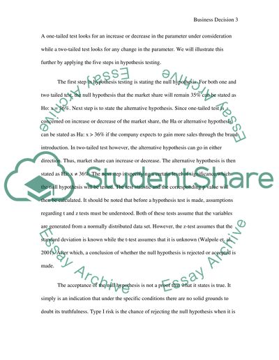 Business Decision Making