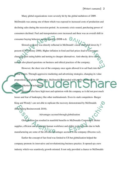 Globalization in Recession/Recovery 2010