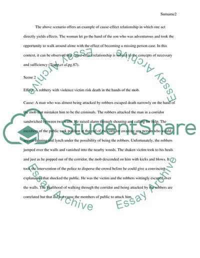 Arguments of Cause and Effect