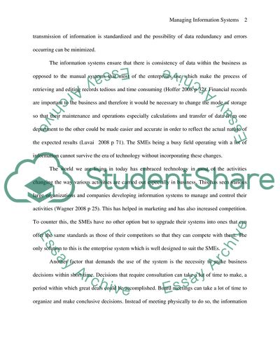 Enterprise Information Systems