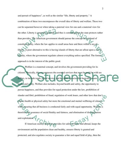 The Public Good in the US