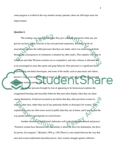 Social Construction of Gender