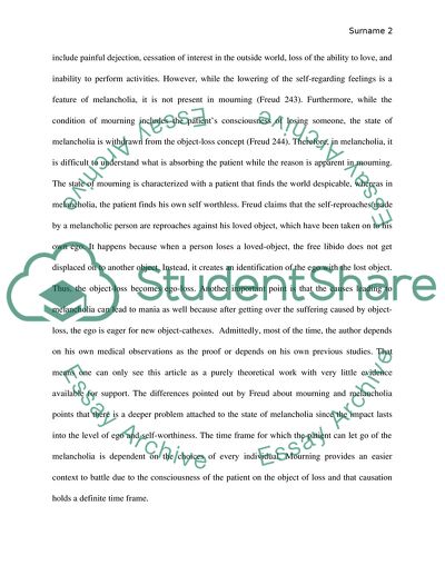 The Deep Context of Melancholy