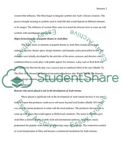 Development of Arab Film
