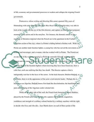 The Battle of Algiers