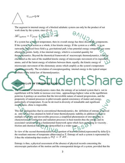 Energy Transfer and Thermodynamics