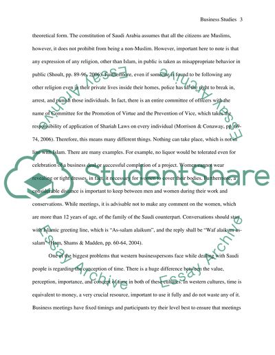 How Can American Businessperson Understand Saudi Arabian Culture