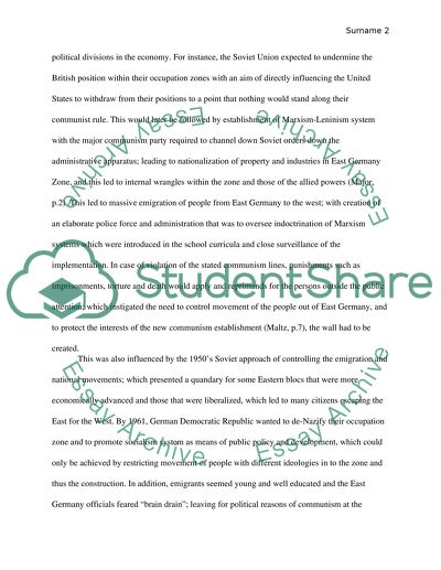 The Berlin Wall-Why did it come up Why did it go down