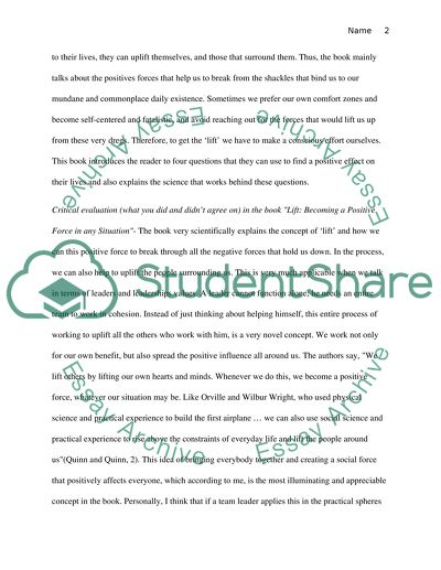 Lift: Becoming a Positive Force in any Situation