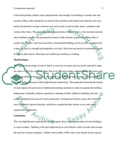 Overview of Construction Materials