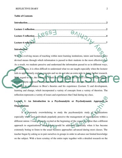 Psychoanalytic or Psychodynamic Approach to Organizations