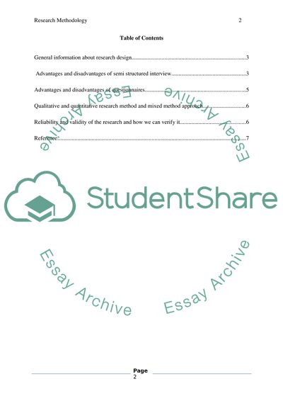 General Information about Research Design