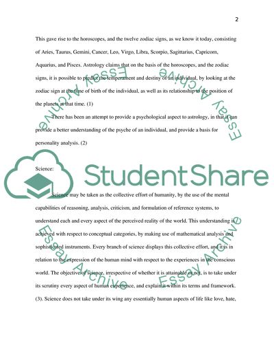 Astrology as a Pseudo-Science