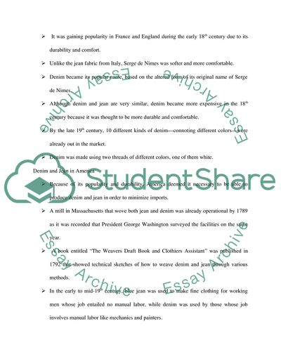 Levi Strauss and the Creation of the First Pair of Denim Jeans