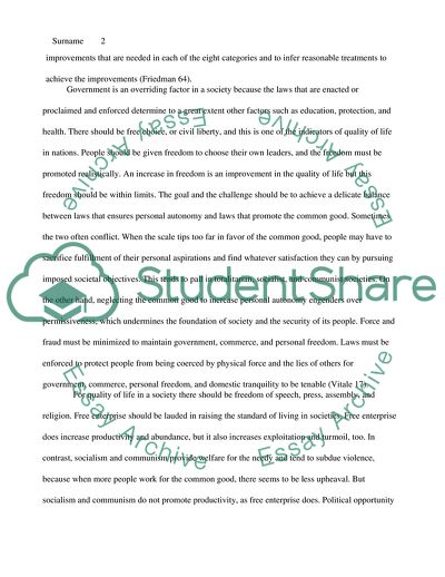 Improving the Quality of Life