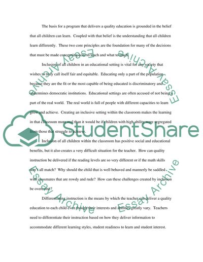 Philosophy of Education