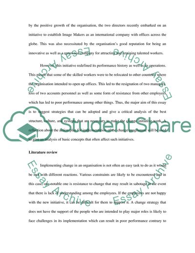 Management of change