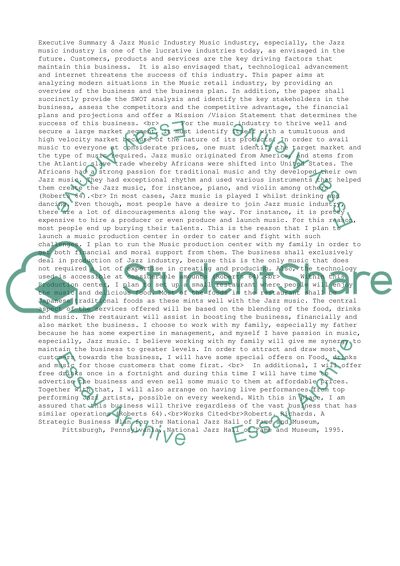 Current Development in Jazz Music Industry