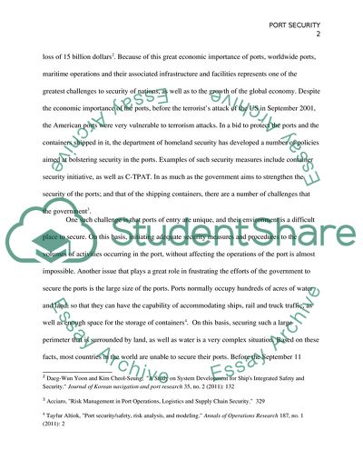 Evolution of Seaport Shipping Container Security Since 9/11