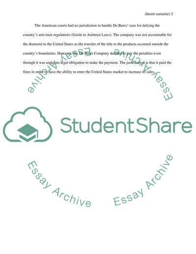 Market Strategy and Anti-Trust Regulation