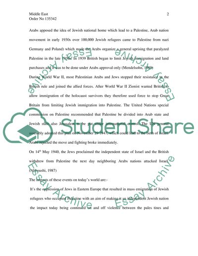 Historic Event in Middle East