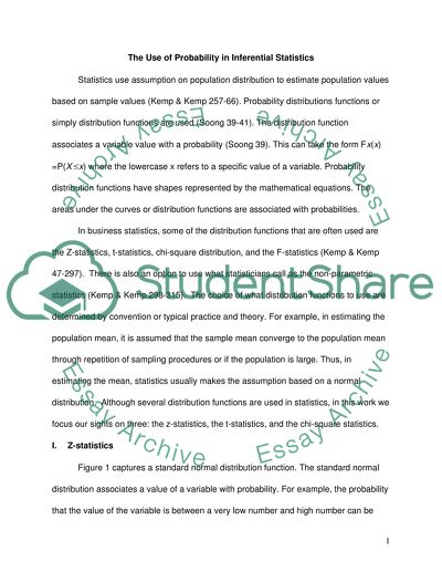 The Use of Probability in Inferential Statistics