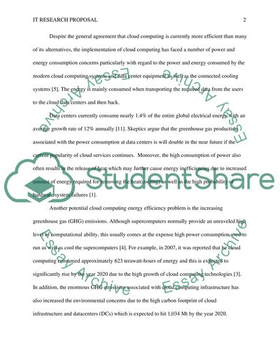 Cloud Computing Energy Efficiency