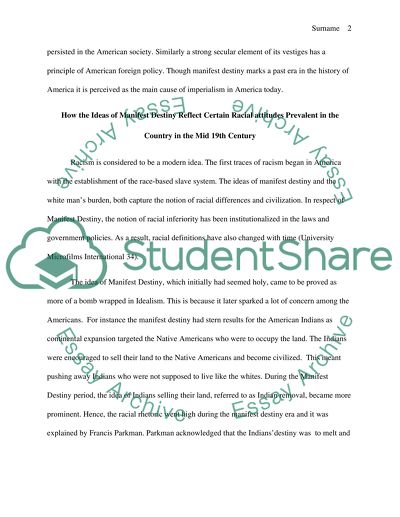 The Philosophy of Manifest Destiny