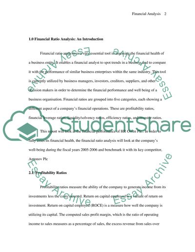 Activity or Working Capital Efficiency Ratios