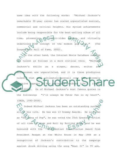 Special thing of famous person