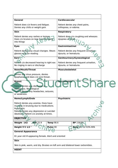 Expanded SOAP Note Analysis