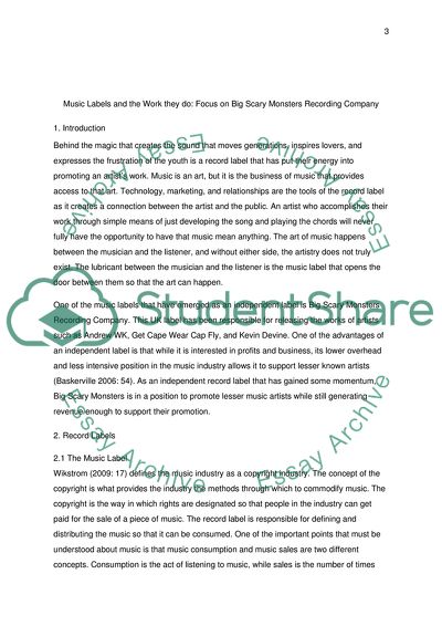 Music Labels and the Work They Do