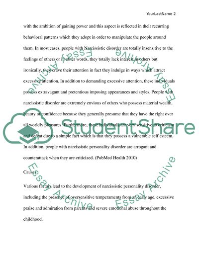 Narcissistic Personality Disorder