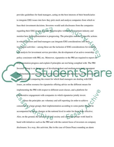 A Risky Environment for Investment