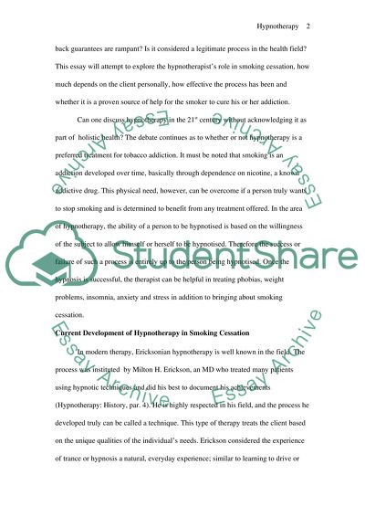 Hypnotherapy and Smoking Cessation How Effective Is It