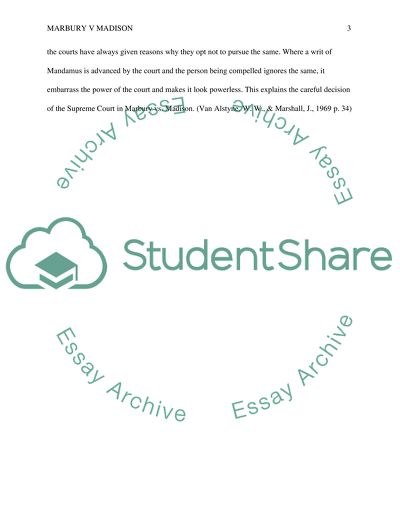 Marbury v Madison