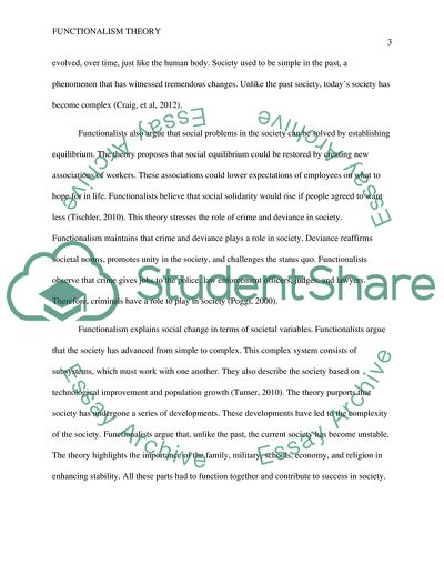 Causation and Functionalism in Sociology