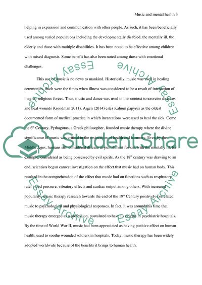 Positive and Negative Effects of Music upon Mental Health