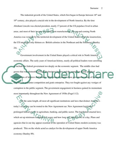 Take Home Exam on U.S. Economy