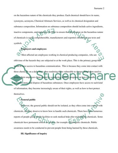 English - Hazard Communication