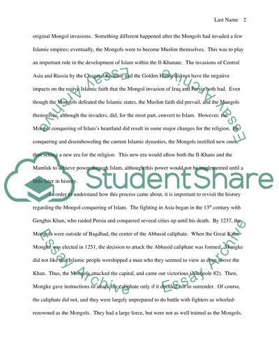 The Power of the Mamluks and Il-Khanates