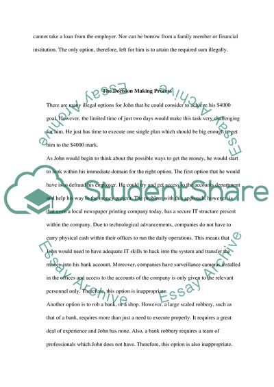 Personal understanding of crime commission