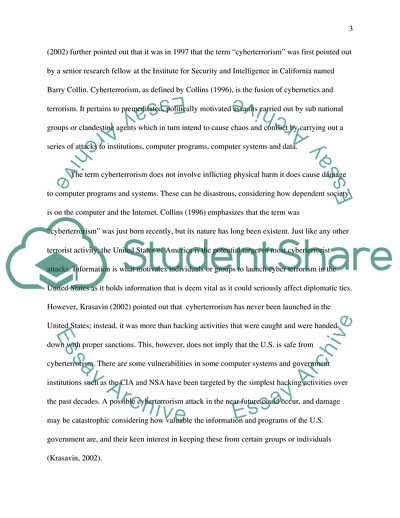 Cyberterrorism: What Is It