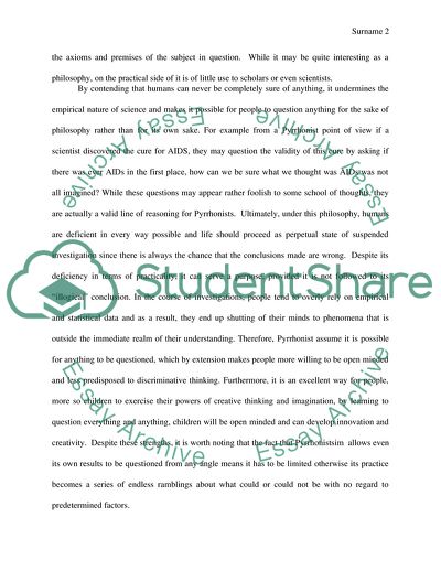 The Strengths and Weaknesses of the Pyrrhonist, Theravadin