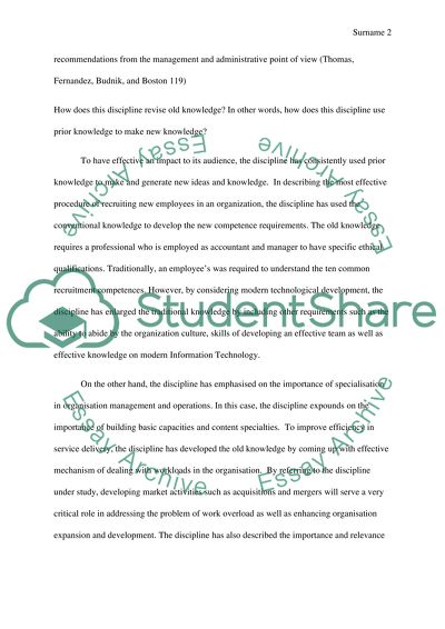 Discipinary Litercies , and my Discipinary Litercies is Accounting