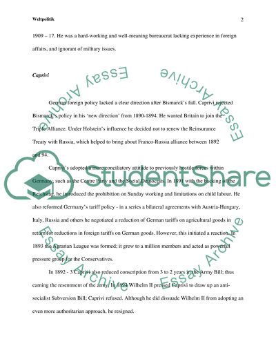 Germanys Weltpolitik