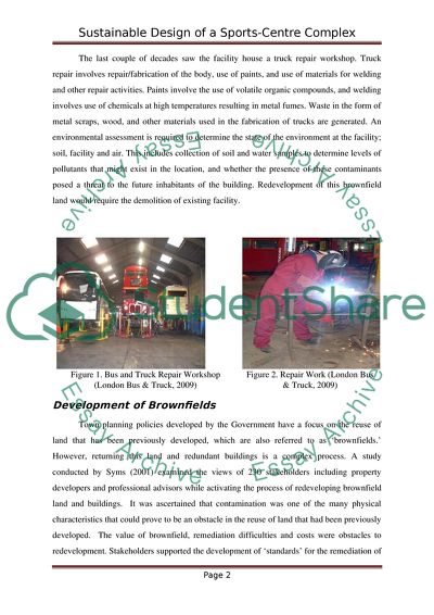 Sustainable Design of a Sports-Centre Complex