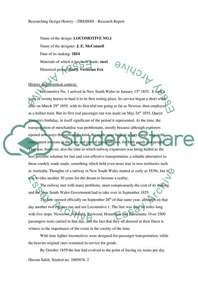 The First Passenger Train of New South Wales