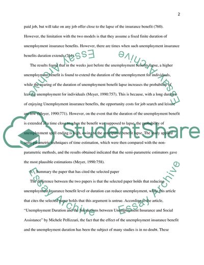 Unemployment Insurance and Unemployment Spells